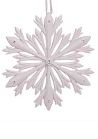 4-Inch Elegant Snowflake Ornament with Swarovski Elements