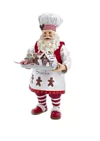 Kurt S. Adler 11 Inch Fabriché™ Gingerbread Chef Santa