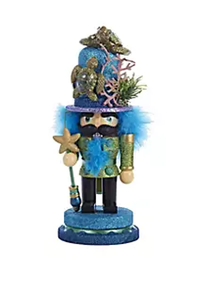 Kurt S. Adler 11” Hollywood Nutcracker with Sea Turtle Hat