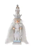 Kurt S. Adler Hollywood White Fur King Nutcracker