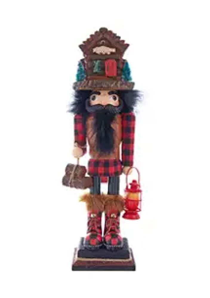 Kurt S. Adler Hollywood Lodge Nutcracker with Cabin Hat