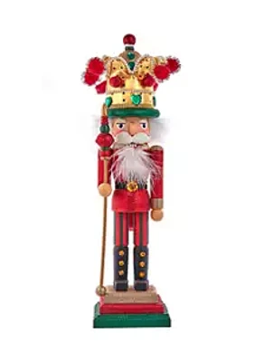 Kurt S. Adler -Inch Hollywood Mardi Gras King Nutcracker