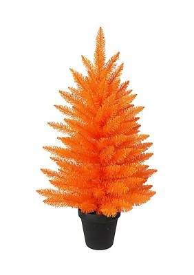 3 Foot Orange Potted Tree