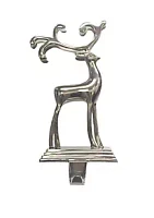 Kurt S. Adler Silver Reindeer Stocking Hanger