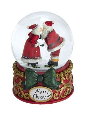 100 Millimeter Mr. & Mrs. Claus Musical Snow Globe