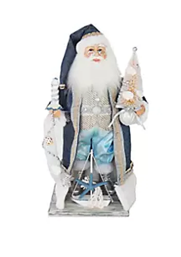 Kurt S. Adler Kringle Klaus Nautical Santa with Tree