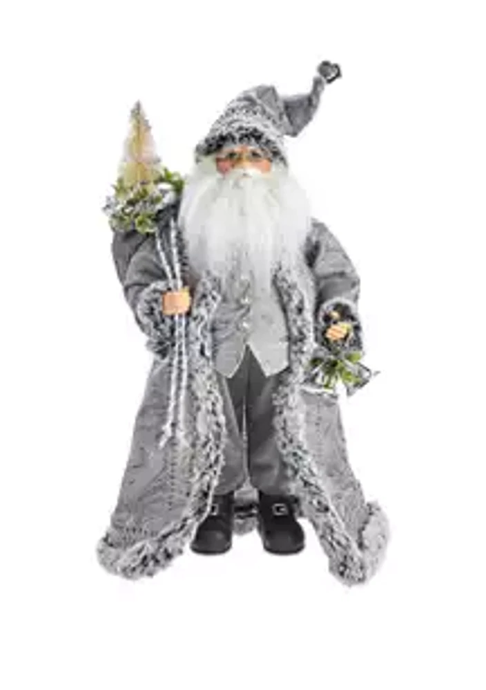 Kurt S. Adler 18 Inch Kringle Klaus Silver Santa