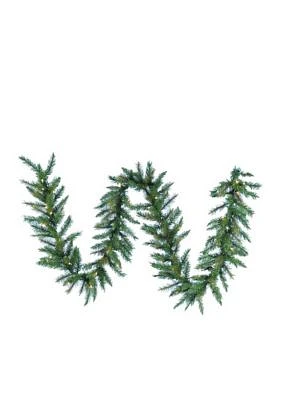 9-ft. Pre-Lit Designer Classic Green Garland