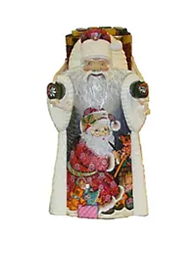 Kurt S. Adler Czar Treasures Wooden Santa with Backpack
