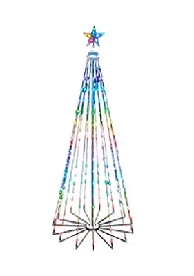 Kurt S. Adler 6 Foot Pre-Lit RGB LED Collapsible Decorated Tree