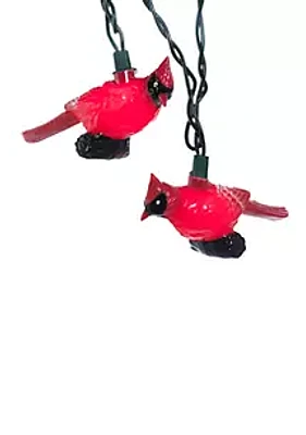 Kurt S. Adler 10-Light Plastic Red Cardinal Light Set