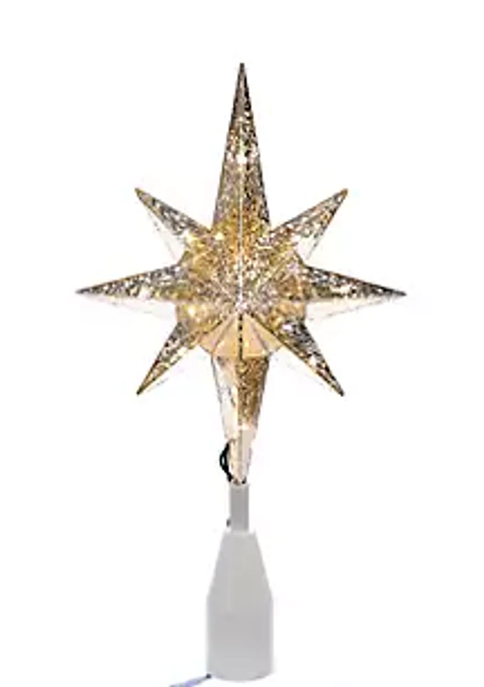 Kurt S. Adler UL 10-Light Gold Bethlehem Star Treetop