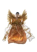 Kurt S. Adler 13 in UL 10-Light Gold African American Angel Treetop