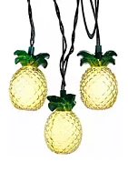 Kurt S. Adler 10-Light Glass-Look Pineapple Light Set