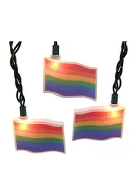 Kurt S. Adler UL 10-Light Gay Pride Flag Light Set