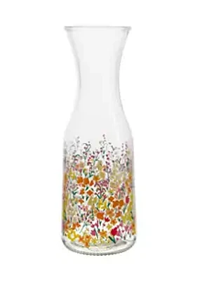 Home Essentials 1 Liter Floral Carafe