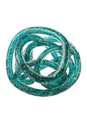 Turquoise Glass Knot