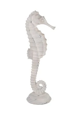 White Seahorse Figurine