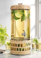 Home Essentials Rattan Beverage Dispenser