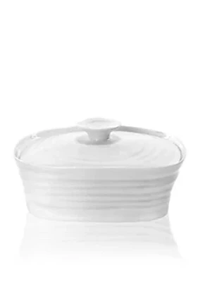 Portmeirion Sophie Conran White Covered Butter Dish
