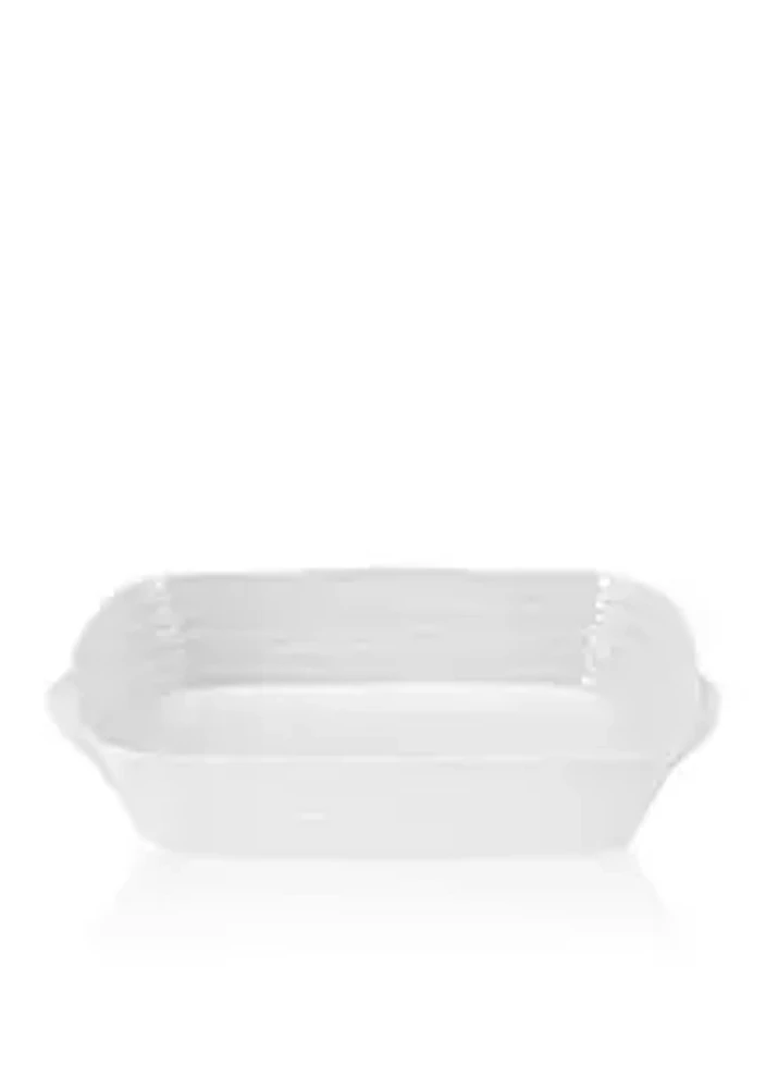 Portmeirion Sophie Conran White Medium Handled Rectngular Roasting Dish 13-in. x 9.75-in.