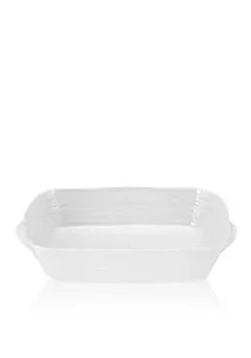 Portmeirion Sophie Conran White Medium Handled Rectngular Roasting Dish 13-in. x 9.75-in.