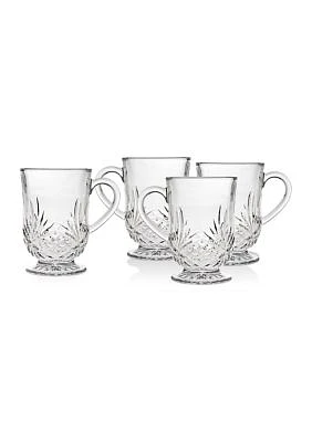 Dublin Crystal Set of 4 Coffee Mugs