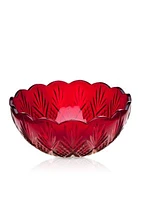 Crystal Red Serving Bowl