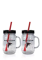 Boelter 20oz NFL Atlanta Falcons 2-pack Straw Tumbler with Handle