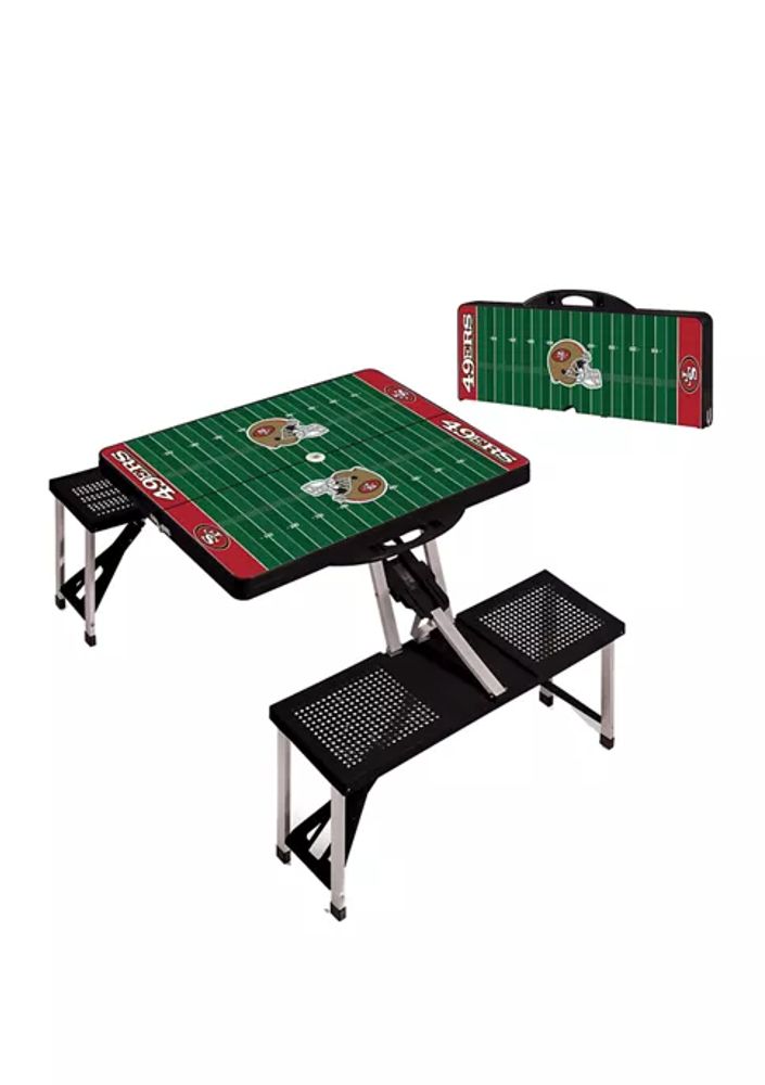 Belk NFL San Francisco 49ers Picnic Table Portable Folding Table with Seats