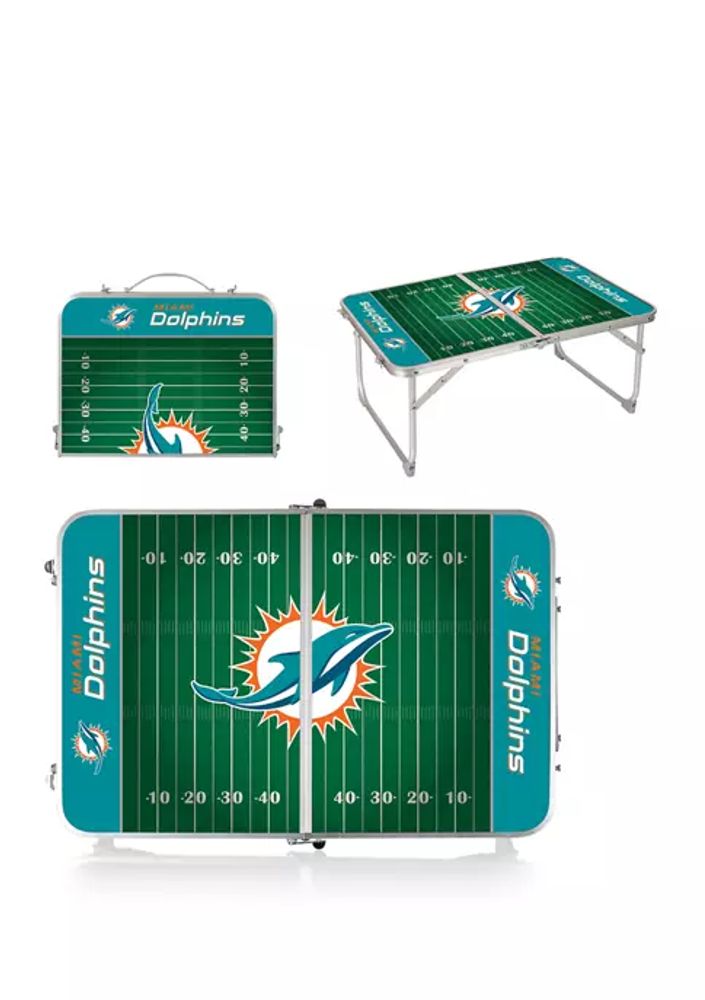 Belk NFL Miami Dolphins Picnic Table Portable Folding Table with