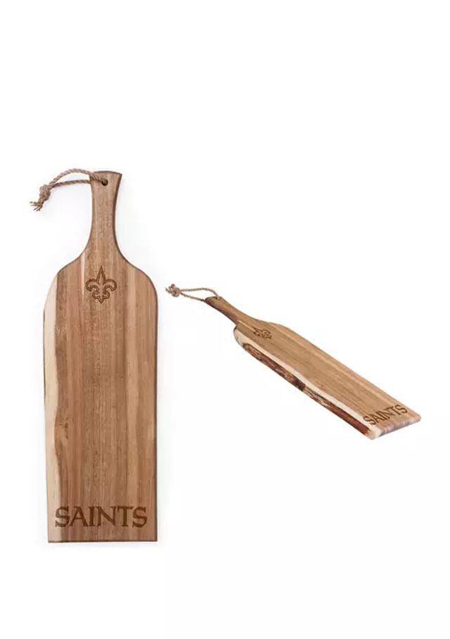 New Orleans Saints - Concerto Glass Top Cheese Cutting Board & Tools Set