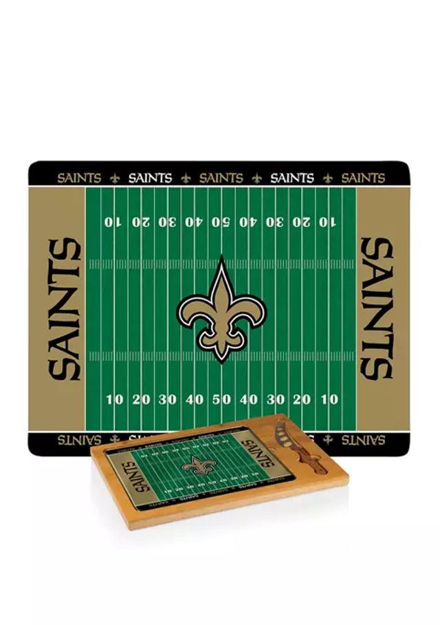 New Orleans Saints - Concerto Glass Top Cheese Cutting Board & Tools Set