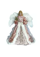 Santa's Workshop Inc 16 inch Mauve Victorian Angel Tree Topper