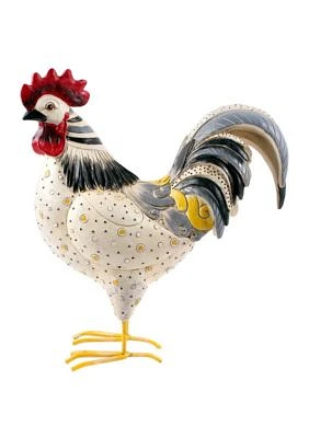 12 in Fancy Rooster Figurine 