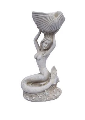 23 in Mermaid with Shell Statue 