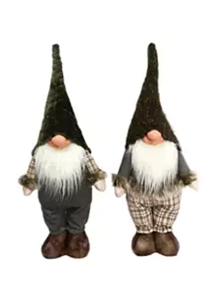 Santa's Workshop 16 Inch Happy Gnomes - Set of 2