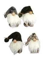 Santa's Workshop 6 Inch Assorted Gnomes - Set of 4