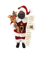 Santa's Workshop 12-in. African American Santa with List