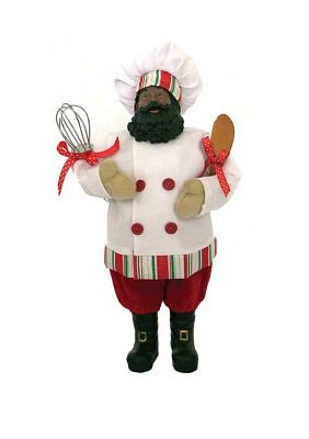 12 inch African American Baker Santa