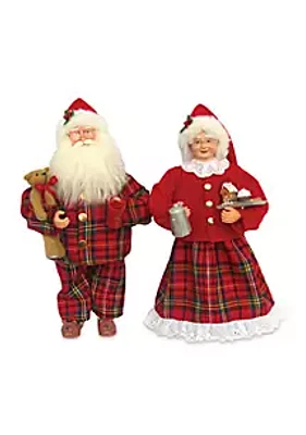 Santa's Workshop Pajama Clauses- Set of 2