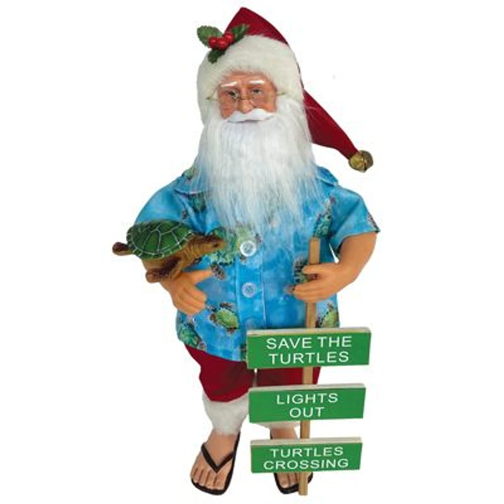 15 inch Save the Turtles Claus