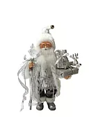 Santa's Workshop Inc 15 inch Silver Gift Bearer Santa