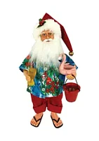 Santa's Workshop 15 Inch Santa With Flamingo Floaty