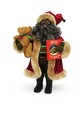 Santa's Workshop 15-inch African American Story Time Santa