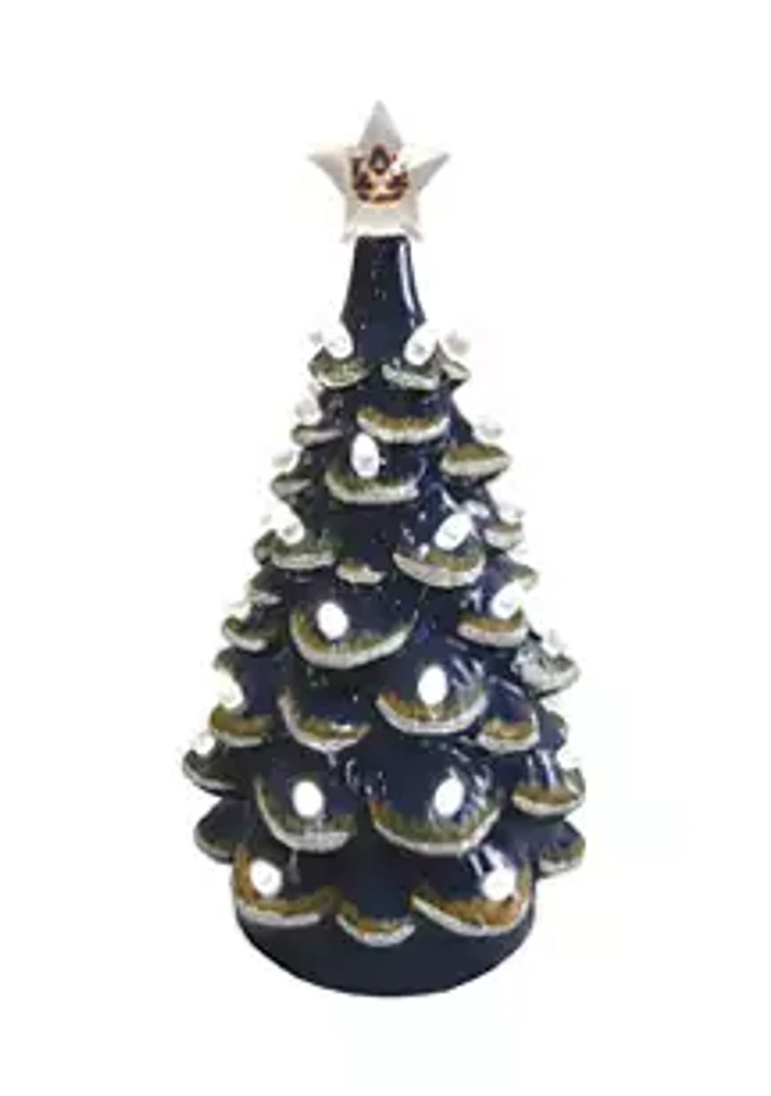 Santa's Workshop NCAA Auburn Tigers 14" Ceramic Tree