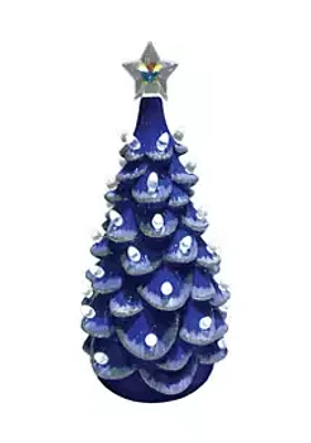 Santa's Workshop NCAA Kansas Jayhawks 14 Inch Ceramic Tree