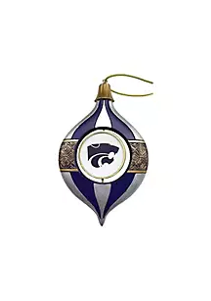 Santa's Workshop Inc 5.5 inch Kansas State Spinning Bulb Ornament