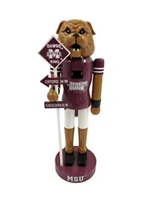 Santa's Workshop  NCAA Mississippi State Bulldogs 12 Inch Rivalry Nutcracker