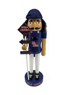 Santa's Workshop  NCAA Ole Miss Rebels 12 Inch Rivalry Nutcracker